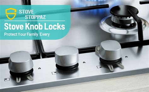 gas stove knob locks nearby